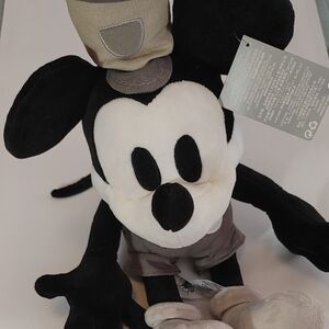 Disney Black and White Mouse Plush